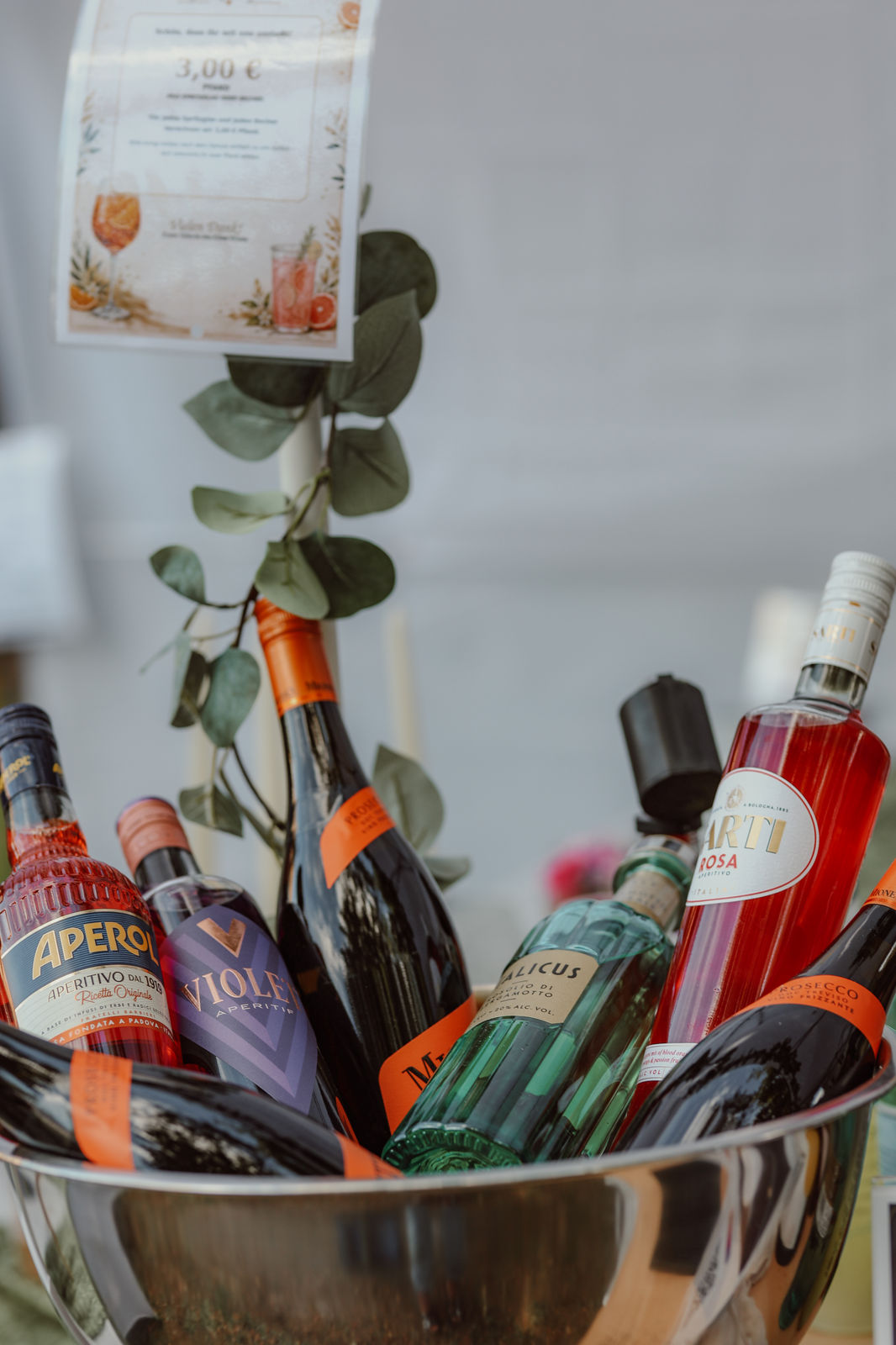 Auswahl an Aperitivo-Flaschen